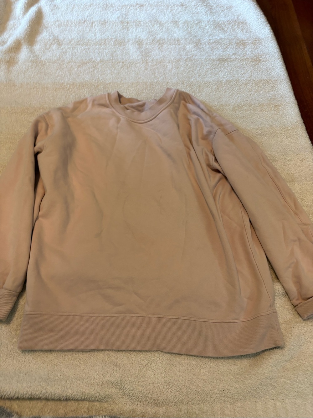 lululemon athletica women's crewneck sweatshirt - blush